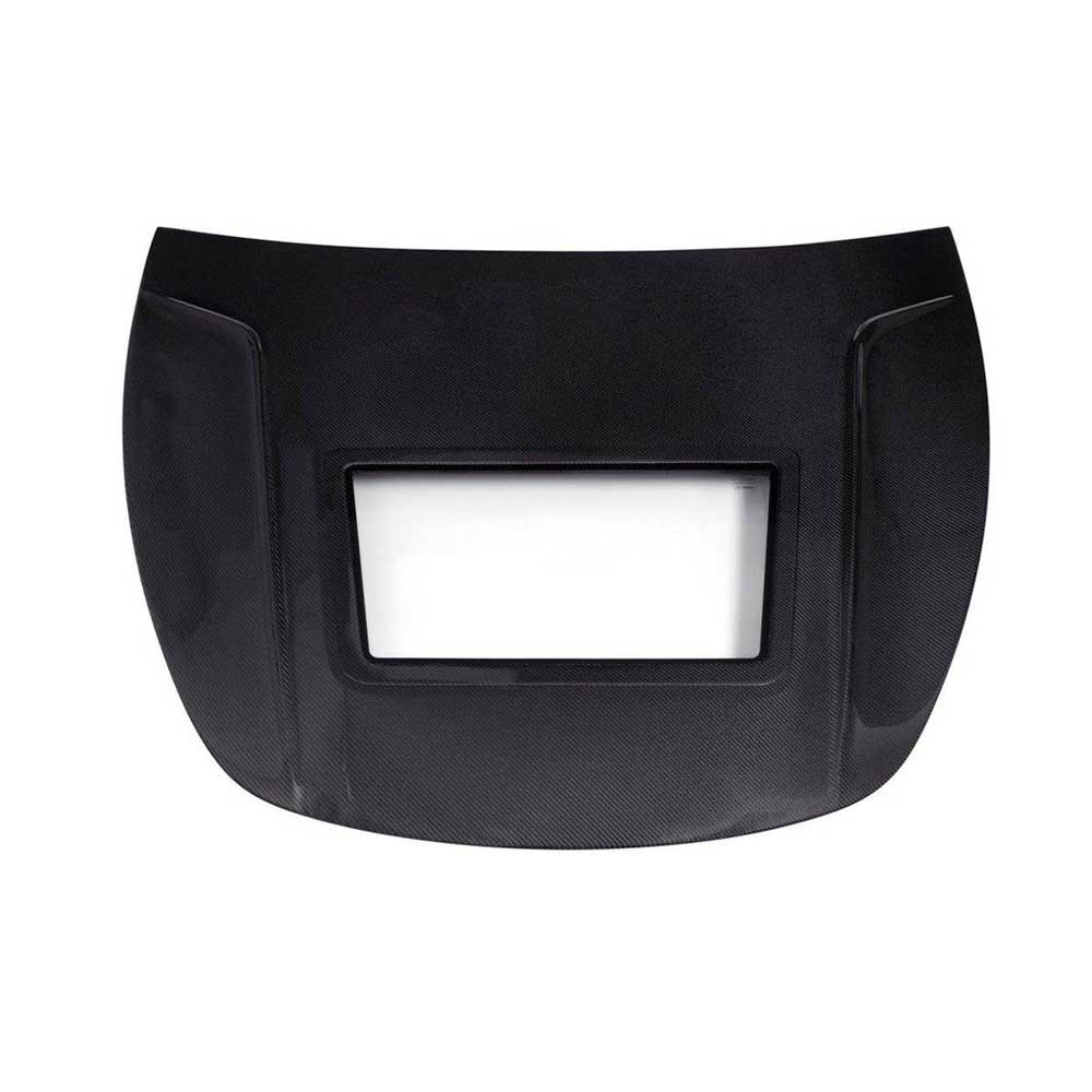 V3 Tempered Glass Clearview Hood for Tesla Model Y Performance Carbon Fiber FRP