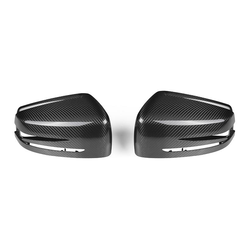 Carbon Fiber Mirror Cap Set - Mercedes Benz W204 C-Class  W212 E-Class  W221 S-Class