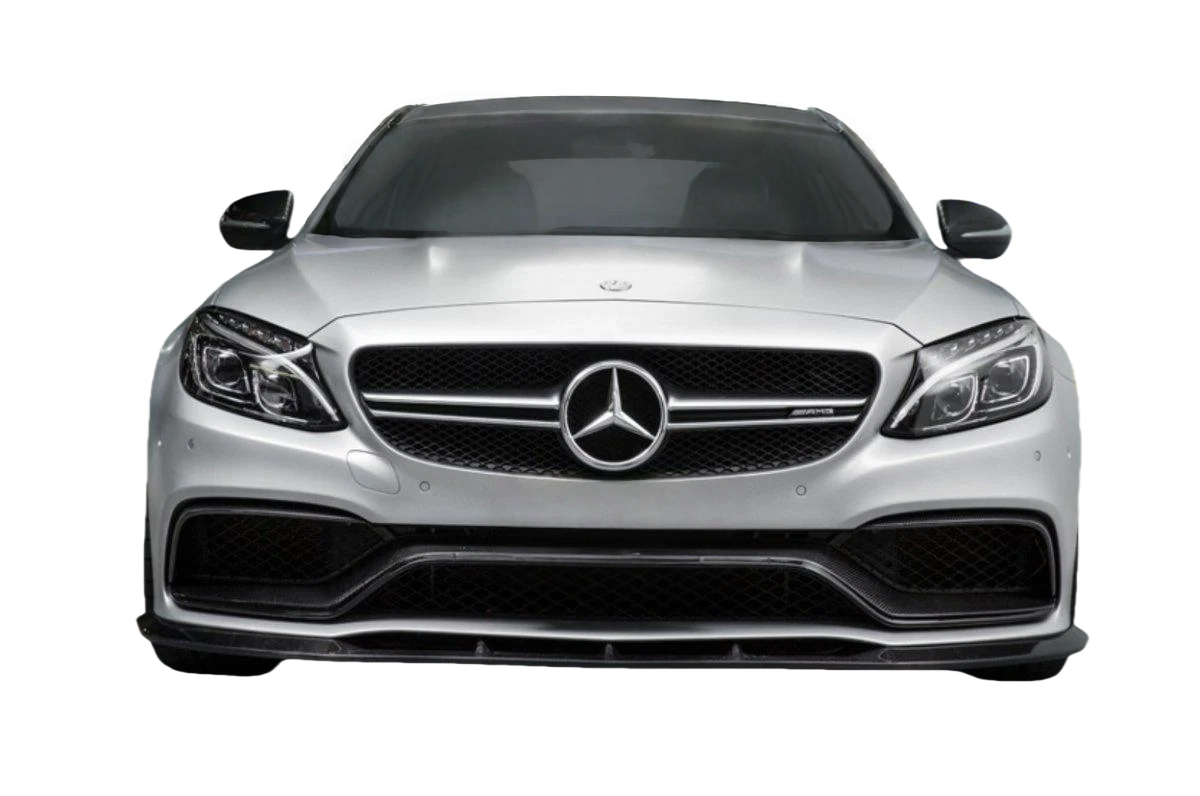 FD Style Carbon Fiber Front Lip for W205 C63 C63S AMG Sedan Coupe 2015-21