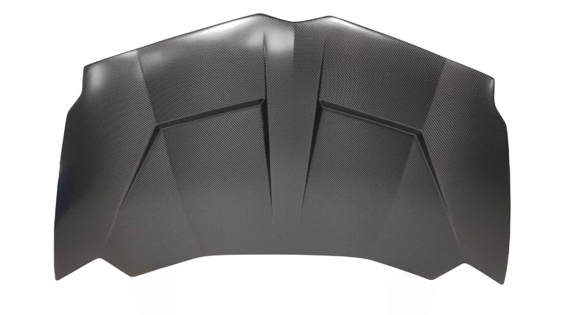 Carbon Fiber Front Bonnet Style II fits the OEM Lamborghini Aventador Coupe & Roadster