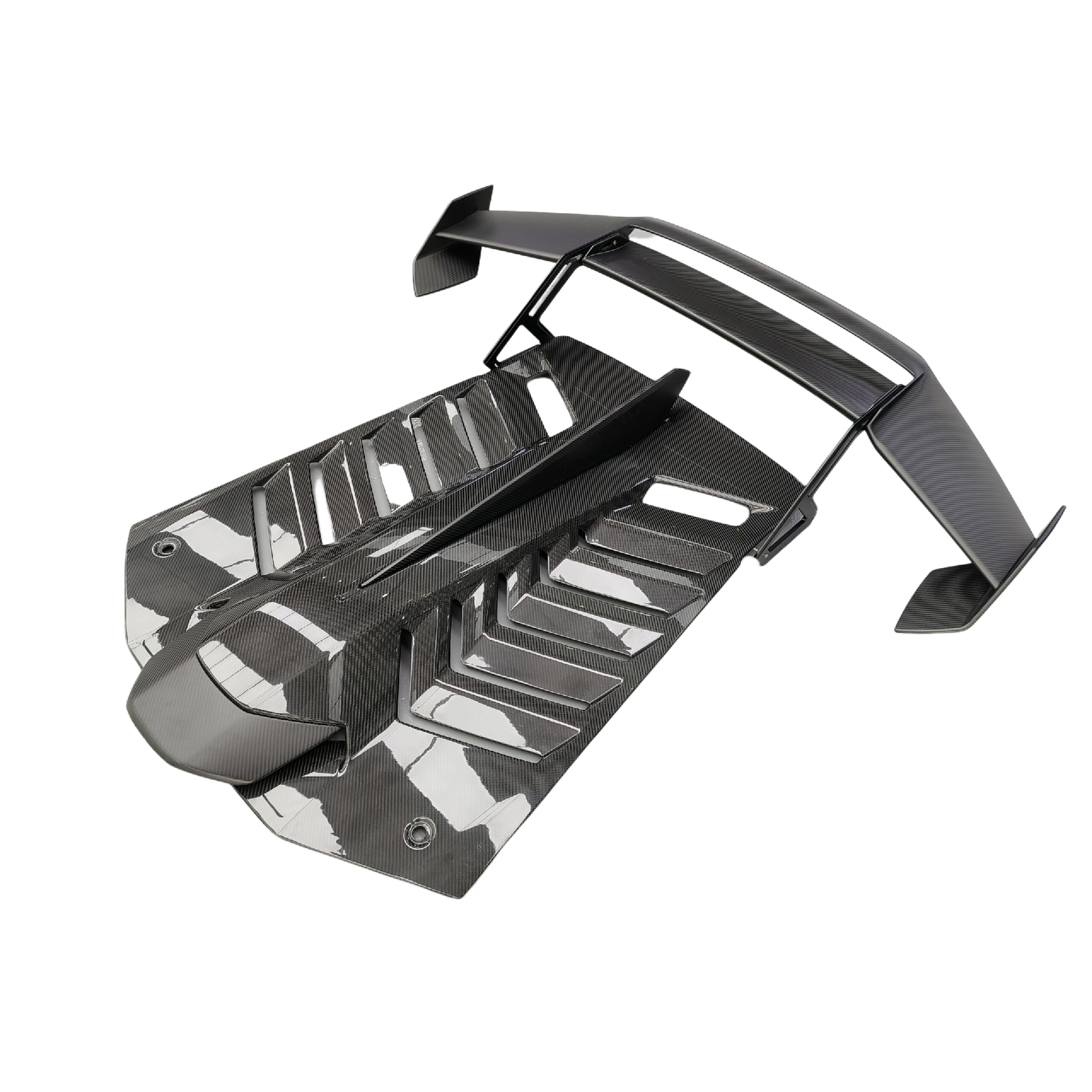 Lamborghini Huracan STO Replacement Full Exposed Carbon Rear Engine Lid