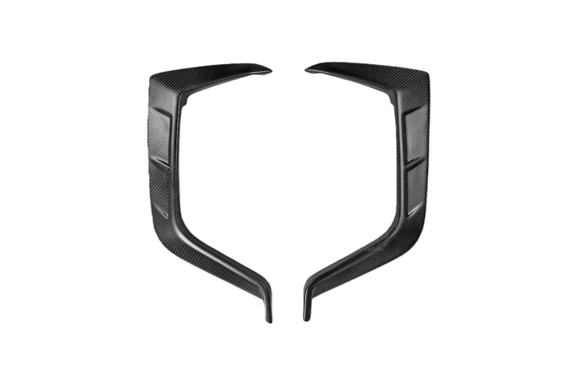 FD Style Blaze Carbon Fiber FRONT GRILL SIDE OVERLAY for Audi RS6 RS7 C8 2020-ON