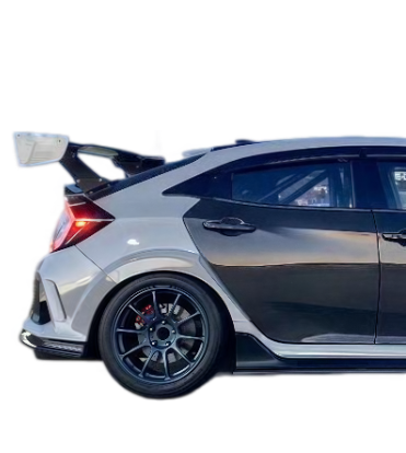 Voltex-2S Style Carbon Fiber Rear GT Spoiler for 2017-2021 Honda Civic  10th Gen FK7 &Type-R FK8