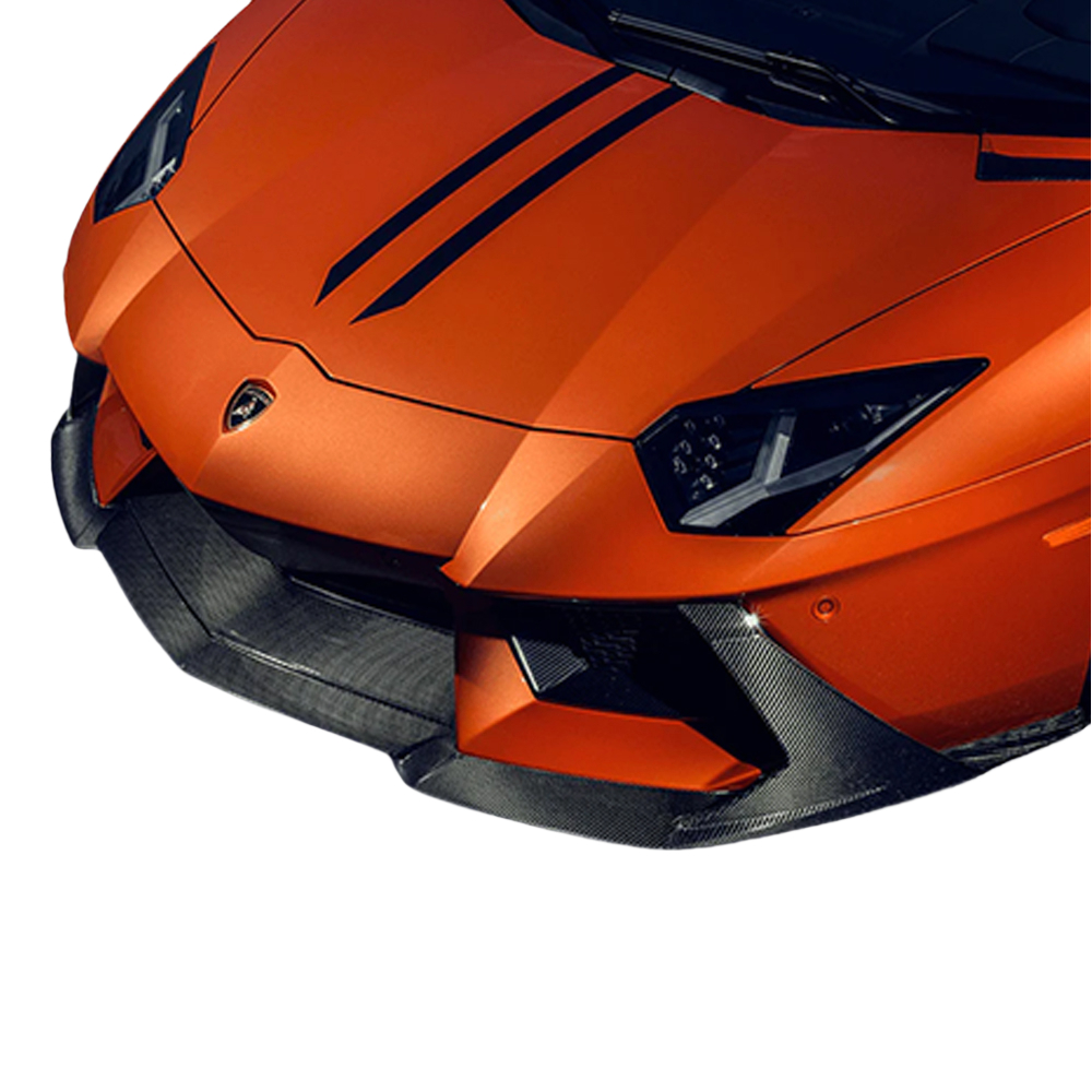 Vorsteiner Style Carbon Fiber Front Lip Lamborghini Aventador Zaragoza Edizione Aero Front Spoiler